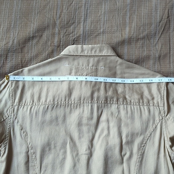 Rag & Bone Draw String Button Down Shirt with Large Pockets - Picture 14 of 14